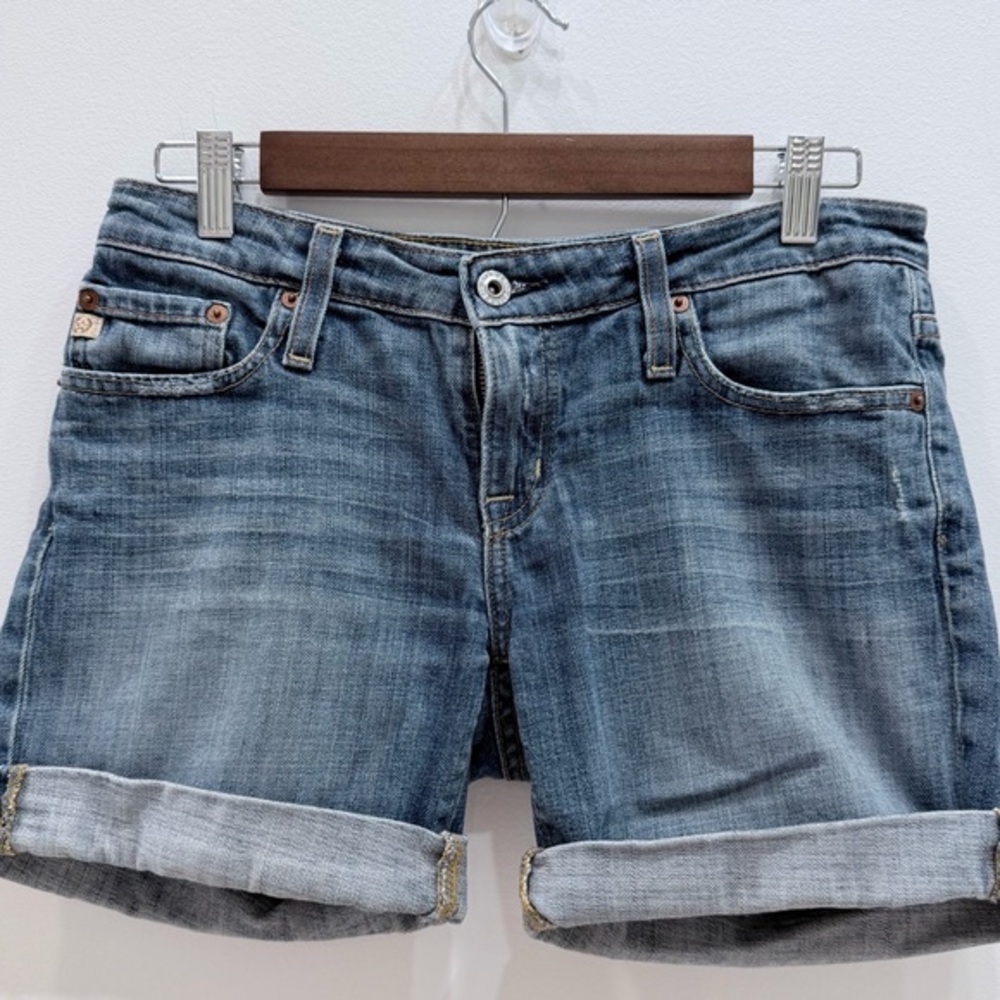 Big Star Remy Low Rise Bermuda Light Blue Rolled-Cuff Jean Shorts